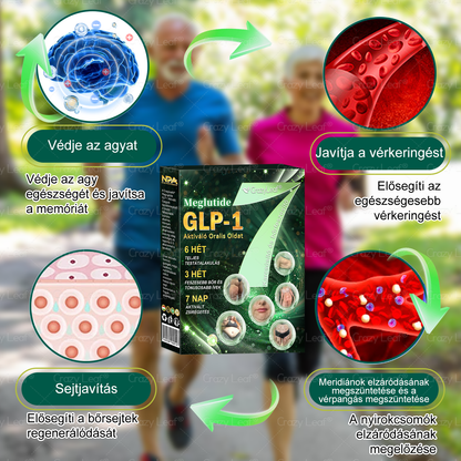 Mayo Klinika által ajánlott | ☘️CrazyLeaf® Meglutide GLP-1 Aktiváló Oralis Oldat – Tartalmaz moringát, NAD+-t és yerba matét, természetes támogatás fogyáshoz, öregedésgátláshoz és cukoranyagcseréhez
