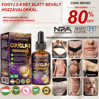 Clinica Cleveland și Mayo | Picături Tirzepatide GIP/GLP-1 cu acțiune dublă pentru slăbit și îmbunătățirea sănătății (Arzător de grăsimi de calitate alimentară – Dezvoltat de Societatea pentru Obezitate)