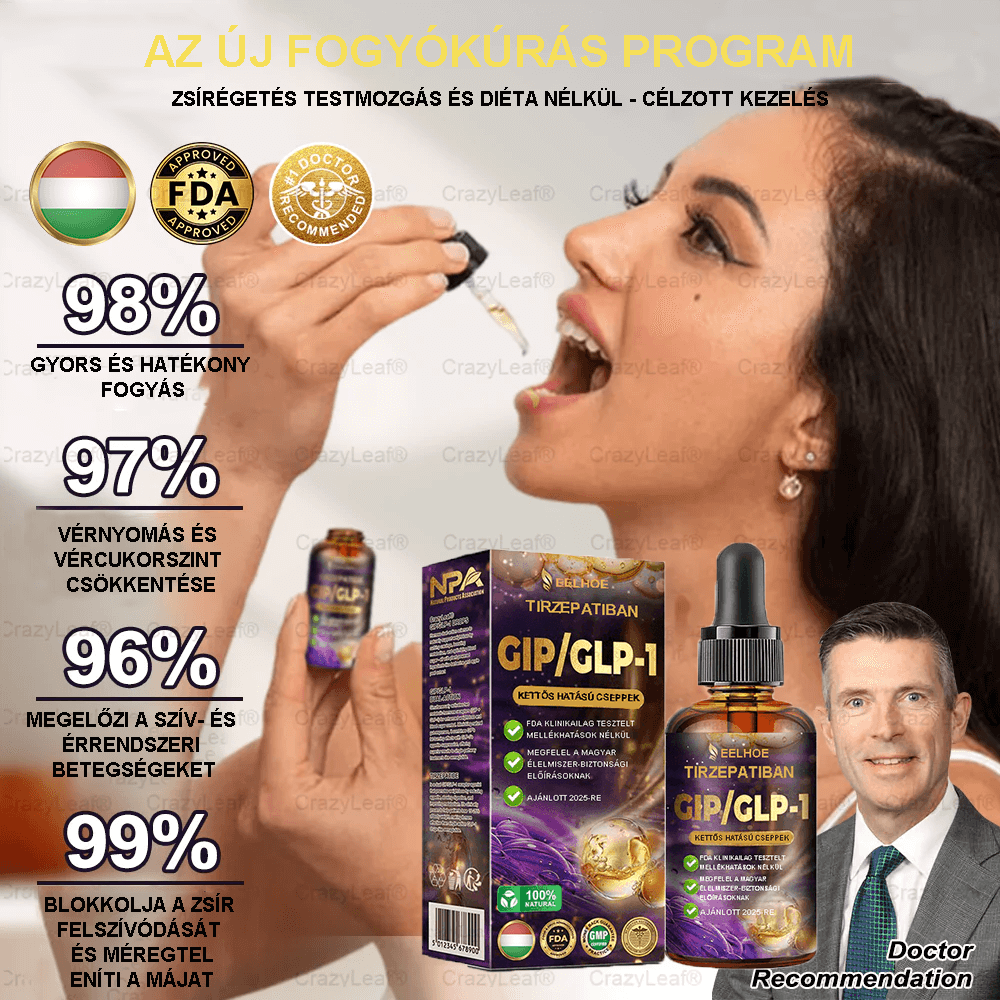 Clinica Cleveland și Mayo | Picături Tirzepatide GIP/GLP-1 cu acțiune dublă pentru slăbit și îmbunătățirea sănătății (Arzător de grăsimi de calitate alimentară – Dezvoltat de Societatea pentru Obezitate)